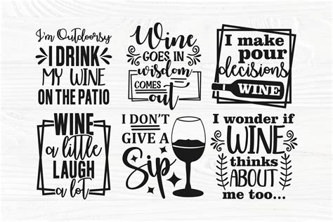 Cut files for Cricut and Silhouette are all included with this digital download of our design: <strong>Wine</strong> bundle <strong>SVG</strong> cutting files! These files can be imported to any number of paper crafting and vinyl cutting programs. . Funny wine svg